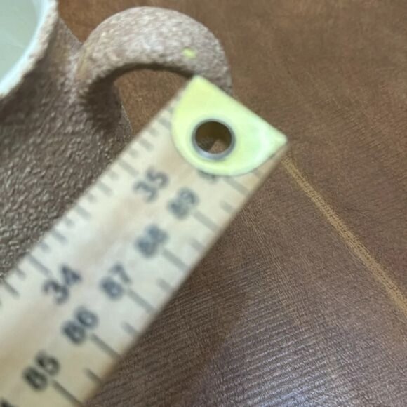 Set Of 5 Beige Textured Ceramic Coffee Mugs - Picture 12 of 14